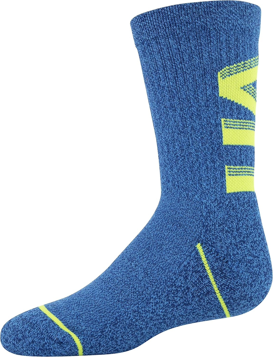 Under Armour Youth Phenom Crew Socks, 3-Pairs, Graphite Blue/Halo Gray, Shoe Size: Youth 13.5K-4Y: Sports & Outdoors