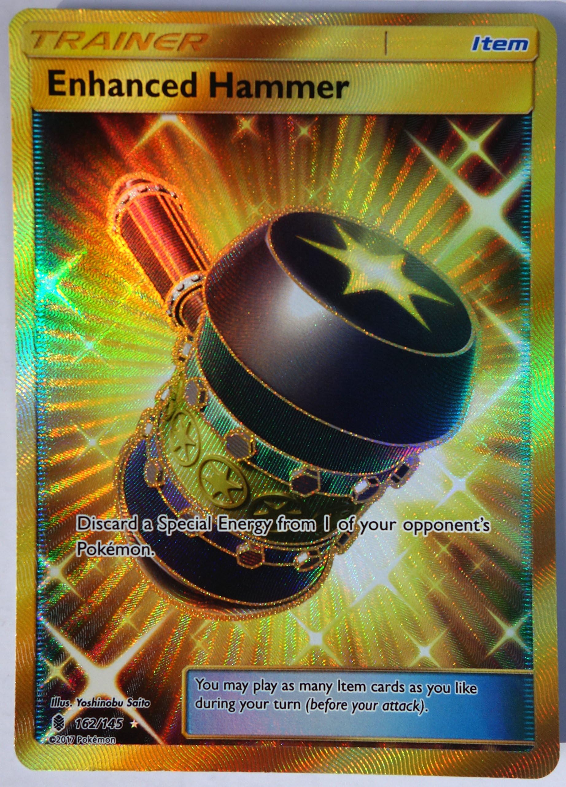 Pokemon, S&M Guardian Rising, Enhanced Hammer 162/145, Secret rare, Mint, New