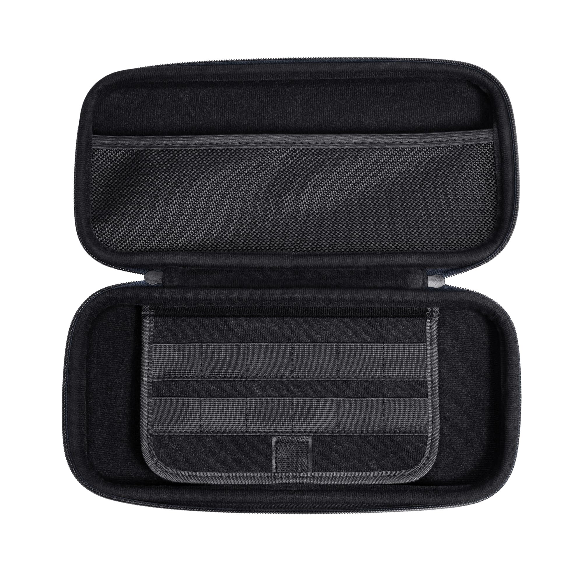 GXTrust 1251RB Tasche für Nintendo Switch 2, Switch Hülle mit Stoßfeste Design, Tragegriff, Aufbewahrung für 4 Joy-Con, Schutzhülle mit Tasche für Handgelenksriemen und 12 Spiele, Rot / Blau 6