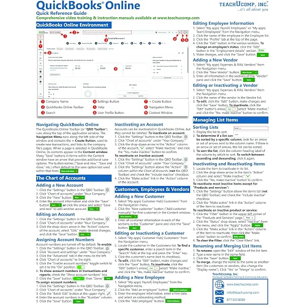 Basic Accounting Ebook Quickbooks: A QuickStudy Laminated Reference ...