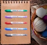 Smart Panda 5 Whiteboard Markers Dual Tip Medium Fine Pastel Set view 4