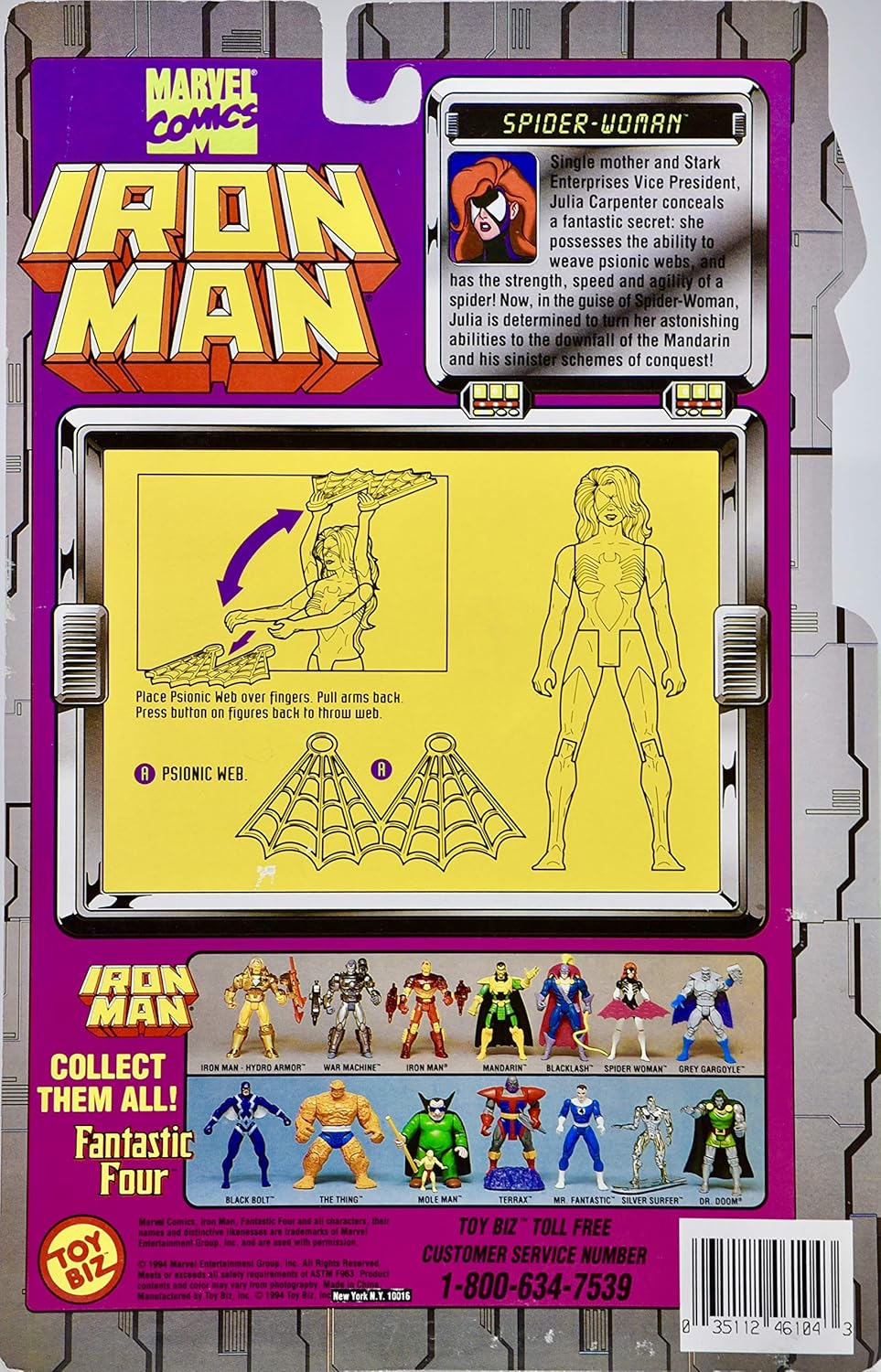 iron man 1994 toys