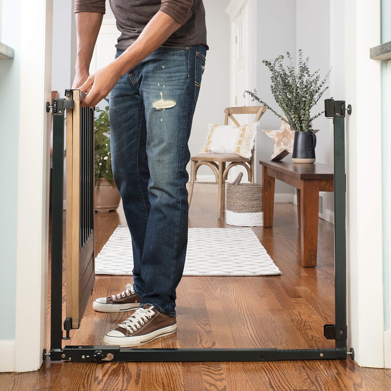 summer rustic home safety gate