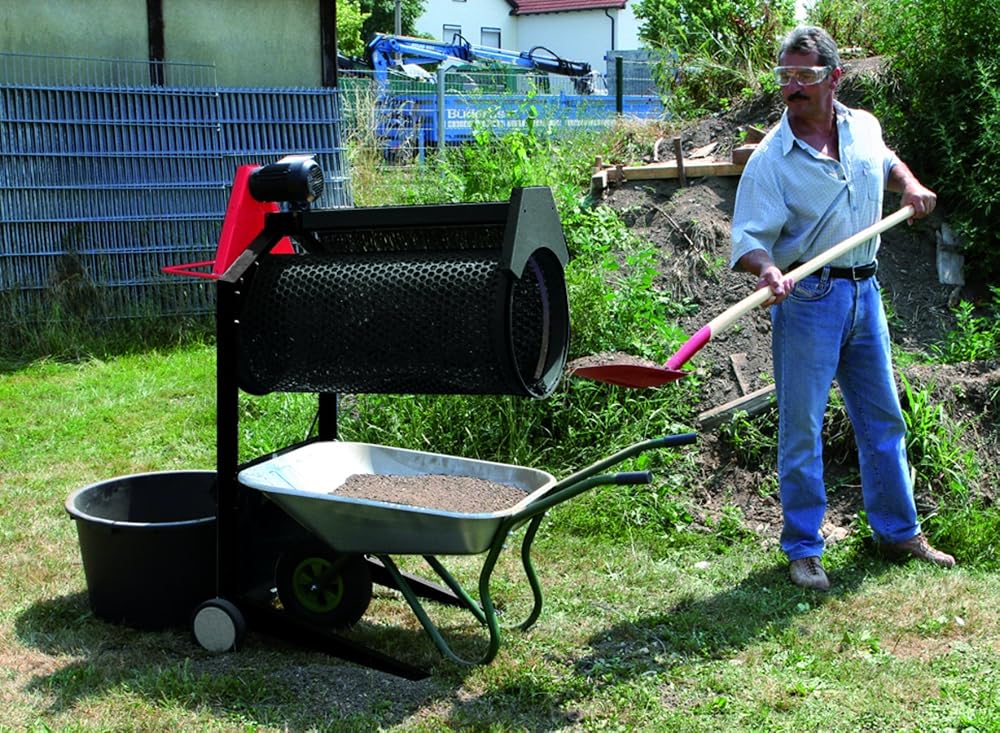 Einsatzbereich eines Gartenrollsiebes