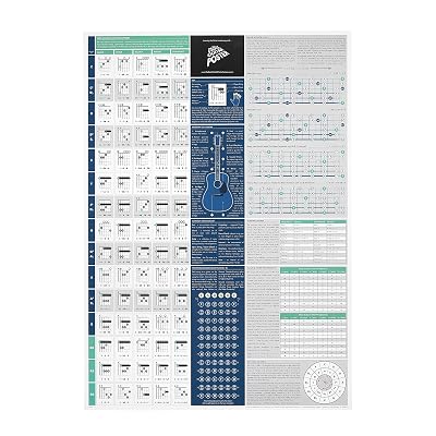 Buy The Really Useful Guitar Poster Guitar Chords Poster Illustrated Guitar Chords And Scales Learn Guitar And Music Theory Circle Of Fifths Guitar Beginners A1 Size