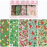 Confect Christmas Sprinkles | Christmas Sprinkles - Green White Silver Red & Gold Pearls Sparkling sugar I Christmas Tree Sto
