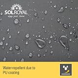Sol Royal PES Balcony Screen 90x500cm Anthracite Waterproof Privacy Netting view 2