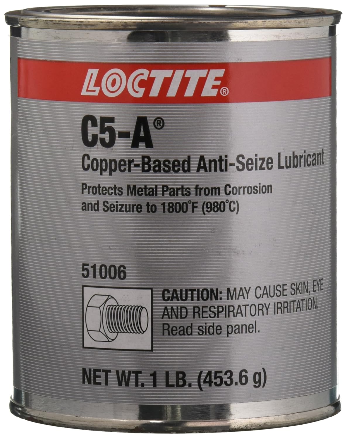 Loctite 51006 Copper LB 8008 C5A AntiSeize Lubricant, 20 Degree F