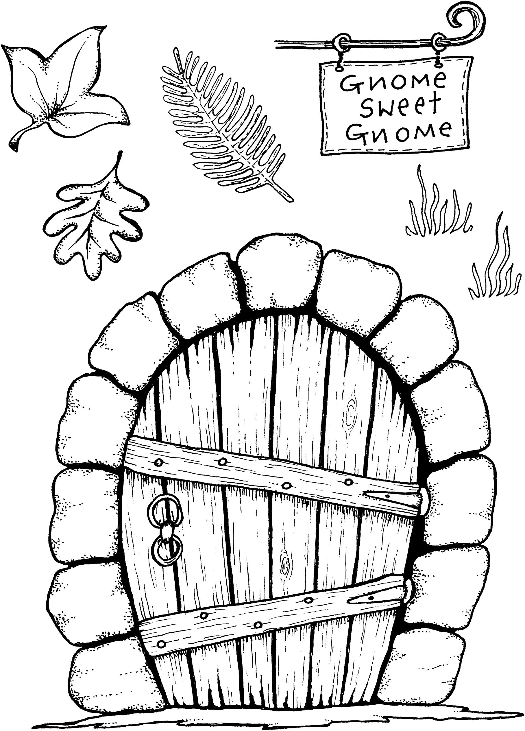Sweet Dixie "Gnome Door Clear Stamp