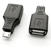 USB 2.0 Micro-USB-Stecker auf USB-Buchse, OTG-Adapter (2 Stück)