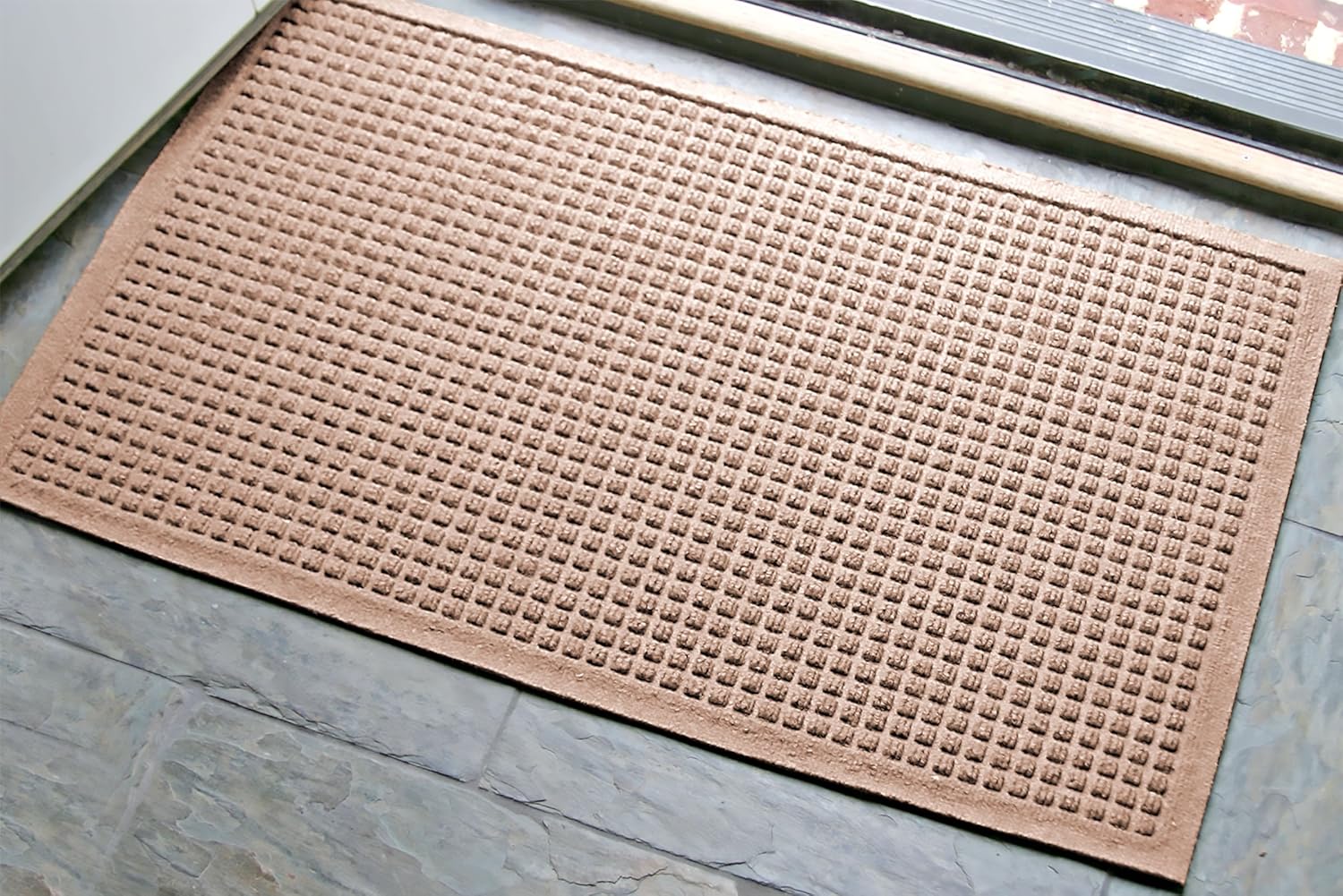 WaterHog Fashion Mat CommercialGrade Entrance Mat with Fabric Border Indoor