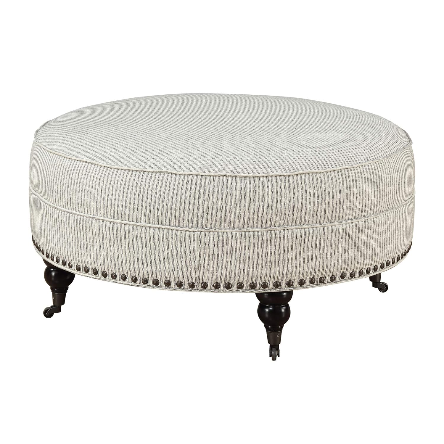 Best tufted ottoman round gray
