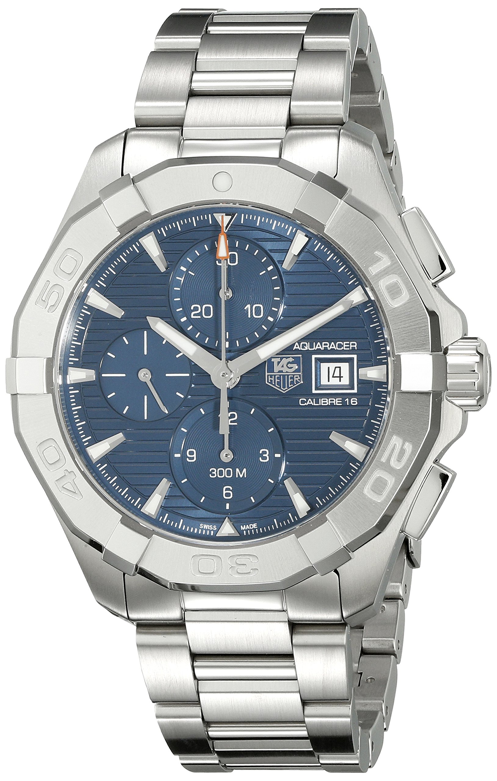 TAG Heuer Men's CAY2112.BA0925 Analog Display Swiss Automatic Silver Watch