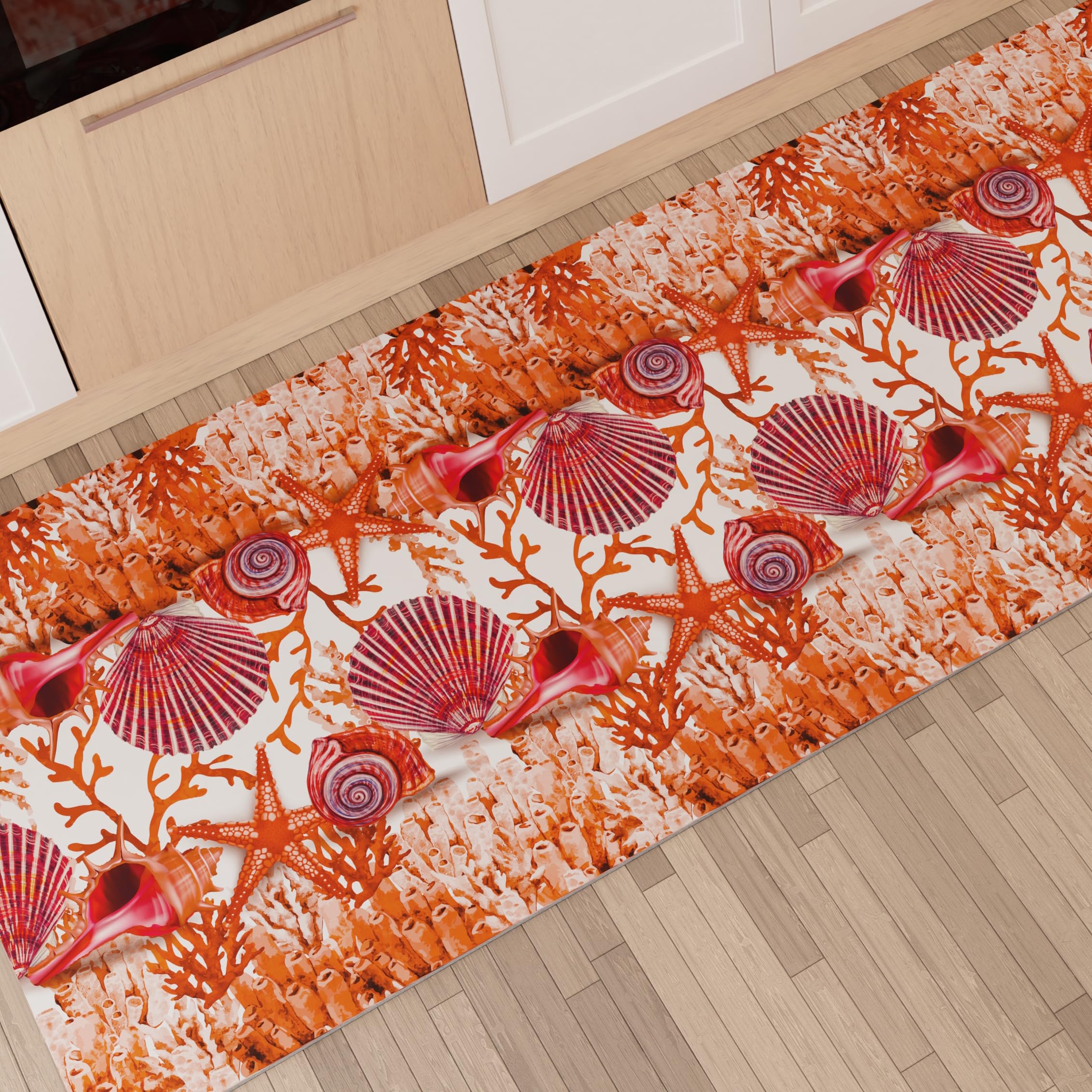 PETTI Artigiani Italiani-Kitchen Rug, Kitchen Rectangualr Rugs, Area Rug, 3D Print Pattern, 100% Made in Italy