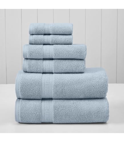 Modern Threads Luxury 6-Piece Quick-Dry Towel Set - 100% Cotton, 650 GSM, Clay Color - View #10
