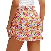 Origiwish Women's Golf Skorts High Waisted Lightweight Athletic Casual Tennis Skirts Built-in Shorts with 4 Pockets