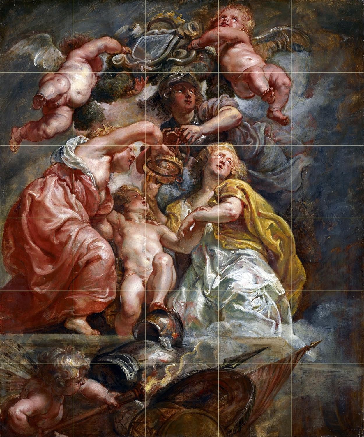 Union England and Scotland Rubens Tile Mural Kitchen Backsplash Marble Ceramic - Picture 35 of 50