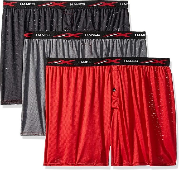 hanes x temp mesh boxer briefs