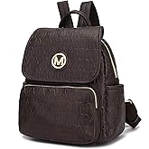 MKF Collection Backpack Purse for Women Vegan Leather Top-Handle Ladies Fashion Travel Bag Daypack by Mia K