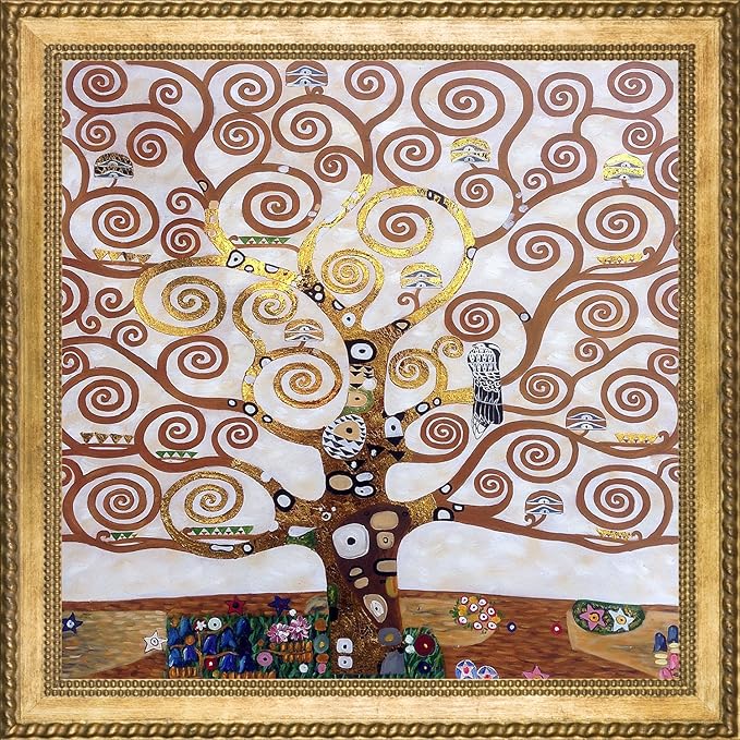 Tree Of Life (Luxury Line) By Gustav Klimt Framed Hand