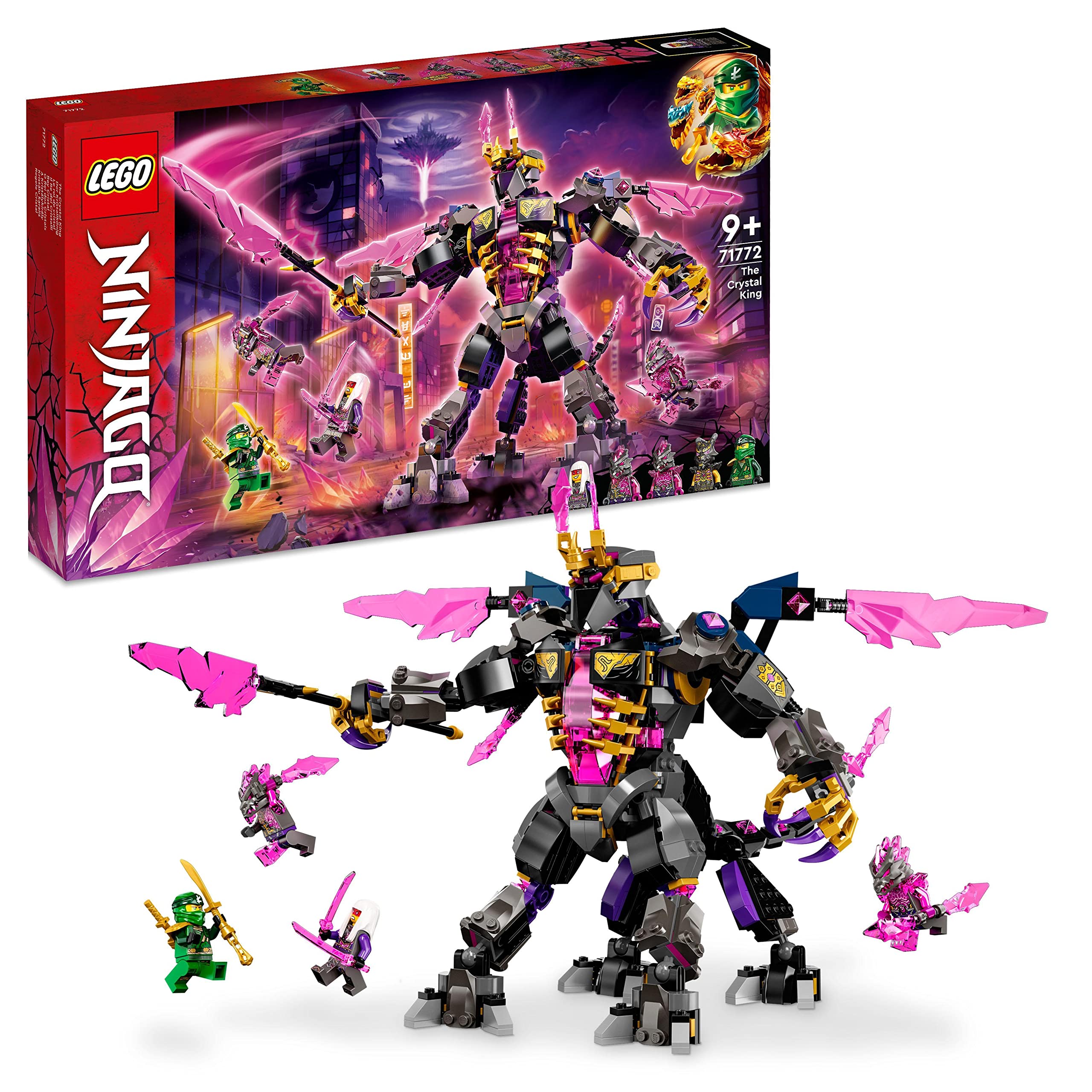 LEGO 71772 NINJAGO The Crystal King Set, Battle Toy for Kids with Posable Centaur Action Figure and Lloyd Minifigure