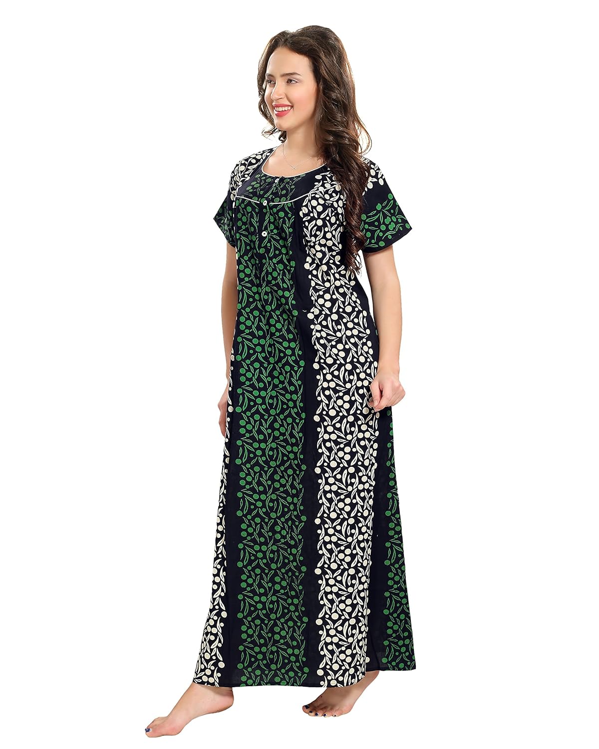 av2 women's cotton printed nighty