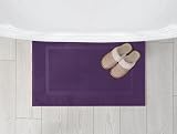Utopia Towels Bath Mats 53 x 86 cm 100% Ring Spun Cotton Plum Pack of 2 view 6