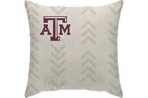 Pegasus Sports Officially Licensed NCAA Wordmark Decorative Throw Pillow, 18" x 18"