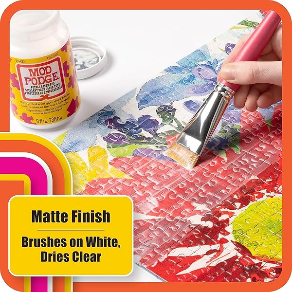 MOD PODGE PUZZLE SAVER, PREMIUM MATTE ALL-IN-ONE GLUE, SEALER, AND FINISH, 8 FL OZ, CS27589