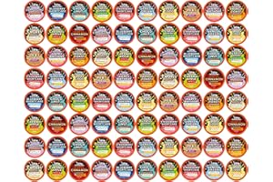 Java Factory Flavored Coffee Pods, Assorted Sampler, Variety Pack, Compatible with K Cup Brewers Including 2.0, 80 Count