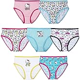 Hello Kitty girls 100% Combed Cotton Underwear in Sizes 2/3t, 4t, 4, 6 and 8