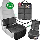 Homshsjhkis Autositzauflage - Wasserdichter Sitzschoner Mit Netztaschen Schwarz