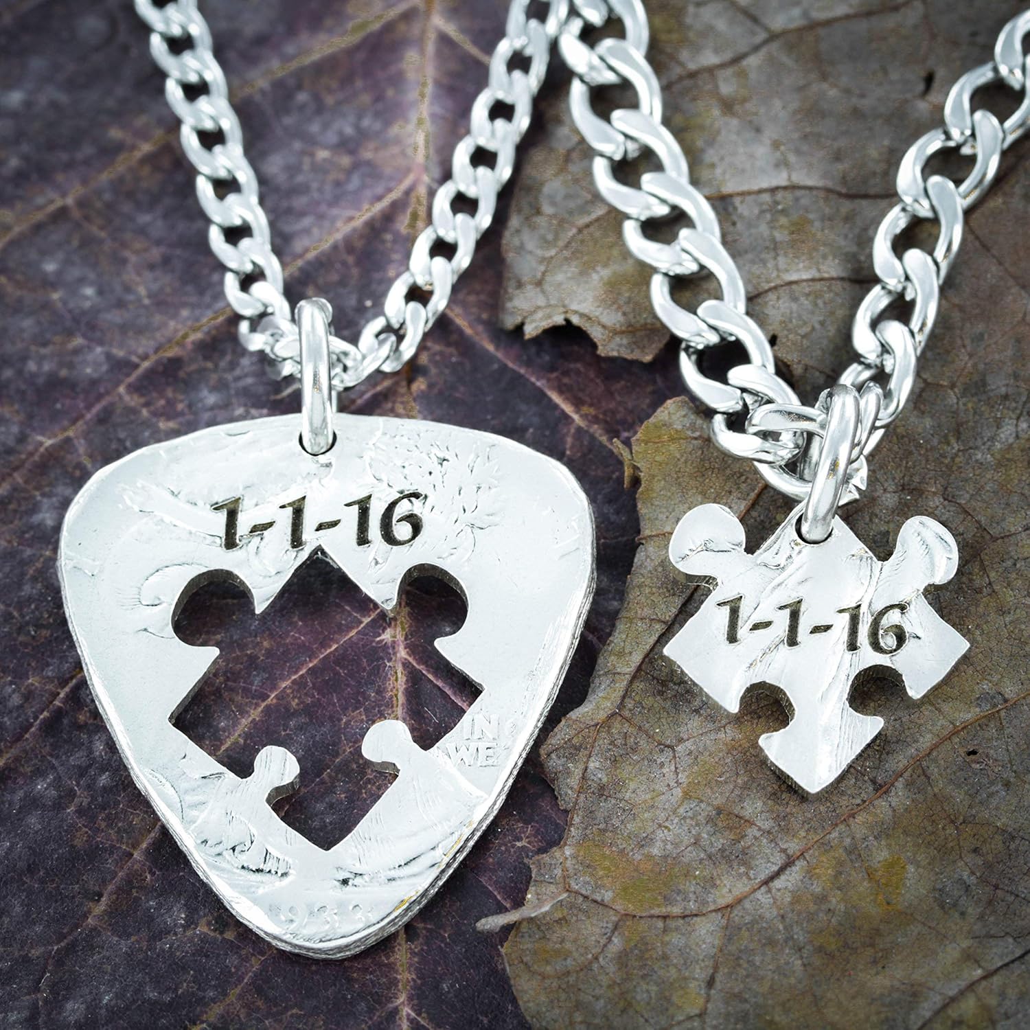 Wedding Date Guitar Pick and Inside Puzzle