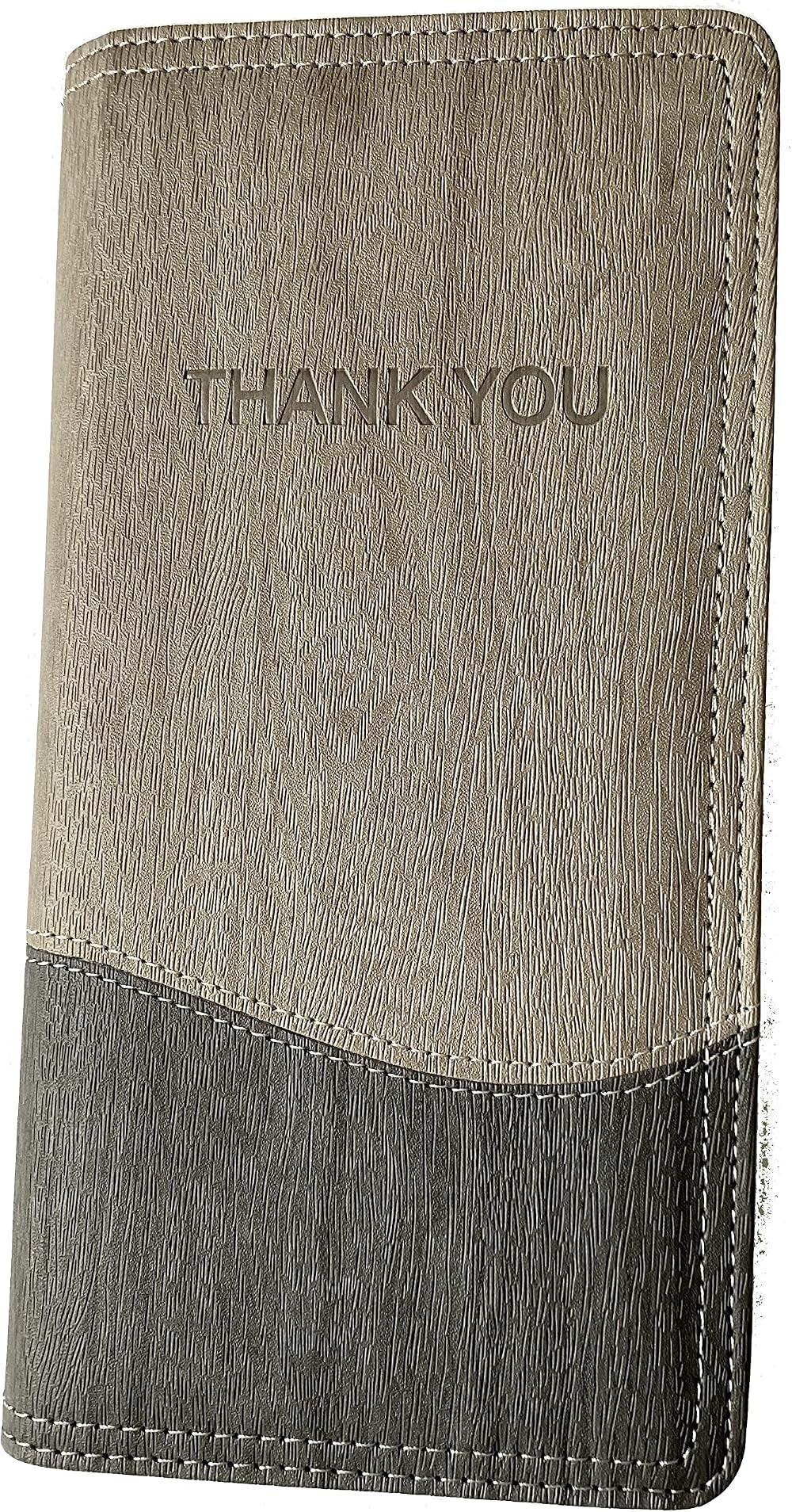 Faux Leather Bill Presenter Thank You Tip Tray Soft Padded - 4 Colours
