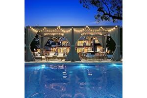 Airwire Pergola 10x20 Ft Louvered Pergola, Aluminum Outdoor Pergolas W/Adjustable Roof, Waterproof Curtains and Nets, Outdoor Gazebo for Deck,Patio,Backyard and Garden