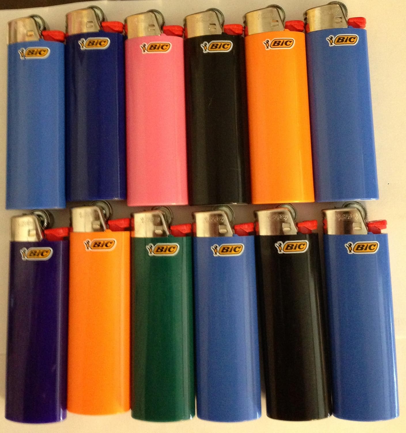 12 BIC Full Size Classic Lighter "Child ProofSafety