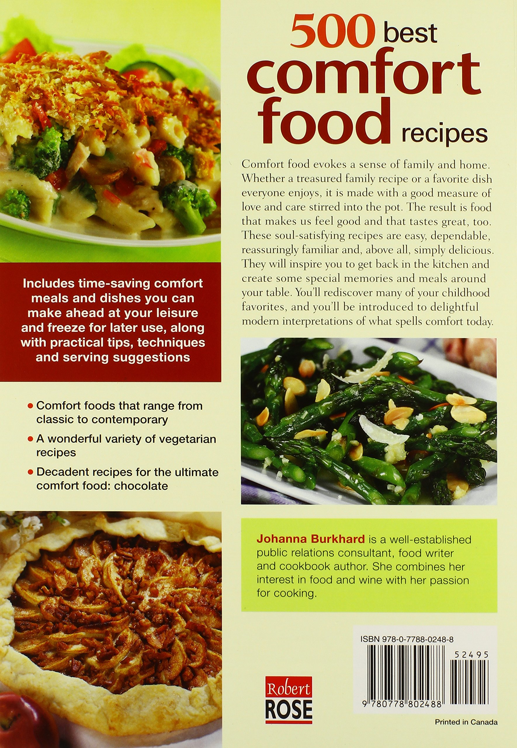 500 Best Comfort Food Recipes Johanna Burkhard 9780778802488