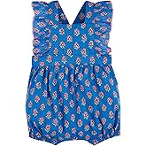 Mud Pie Baby-Girls Mud Pie Children's Ruffle Print Romper
