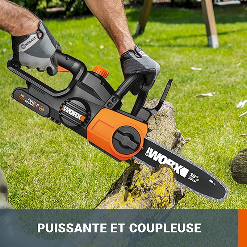 Tronçonneuse sans fil 20V WG322E.9 guide 25 cm