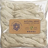 Amazon.com: Hemp Fiber for Spinning, Blending, Felting & Fiber Arts ...
