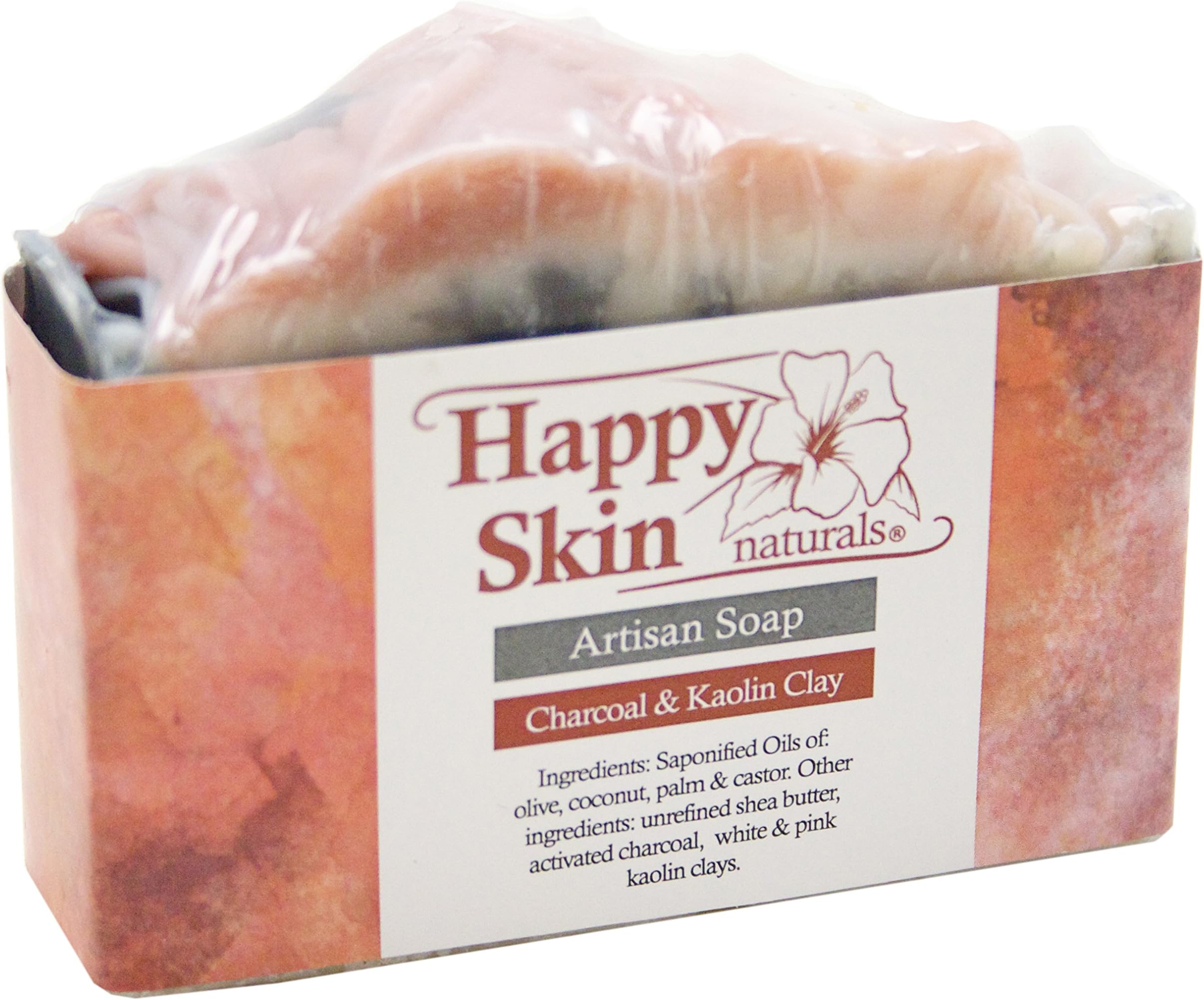 Happy Skin Naturals Charcoal & Kaolin Clay Artisan Soap