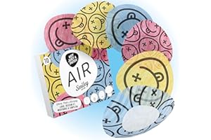 Not Just A Patch Air Freestyle Libre 2 Sensor Covers (10 Pack) - Smiley Design Over Patches for Libre 2, Medtronic, Lingo & S