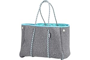 QOGiR Neoprene Multipurpose Beach Bag Tote with Inner Zipper Pocket … … … …
