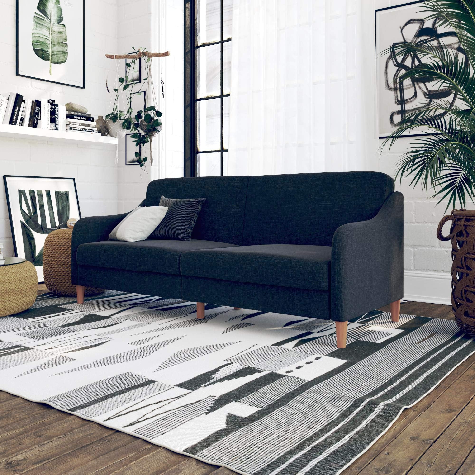 DHP Jasper Coil Futon, Navy
