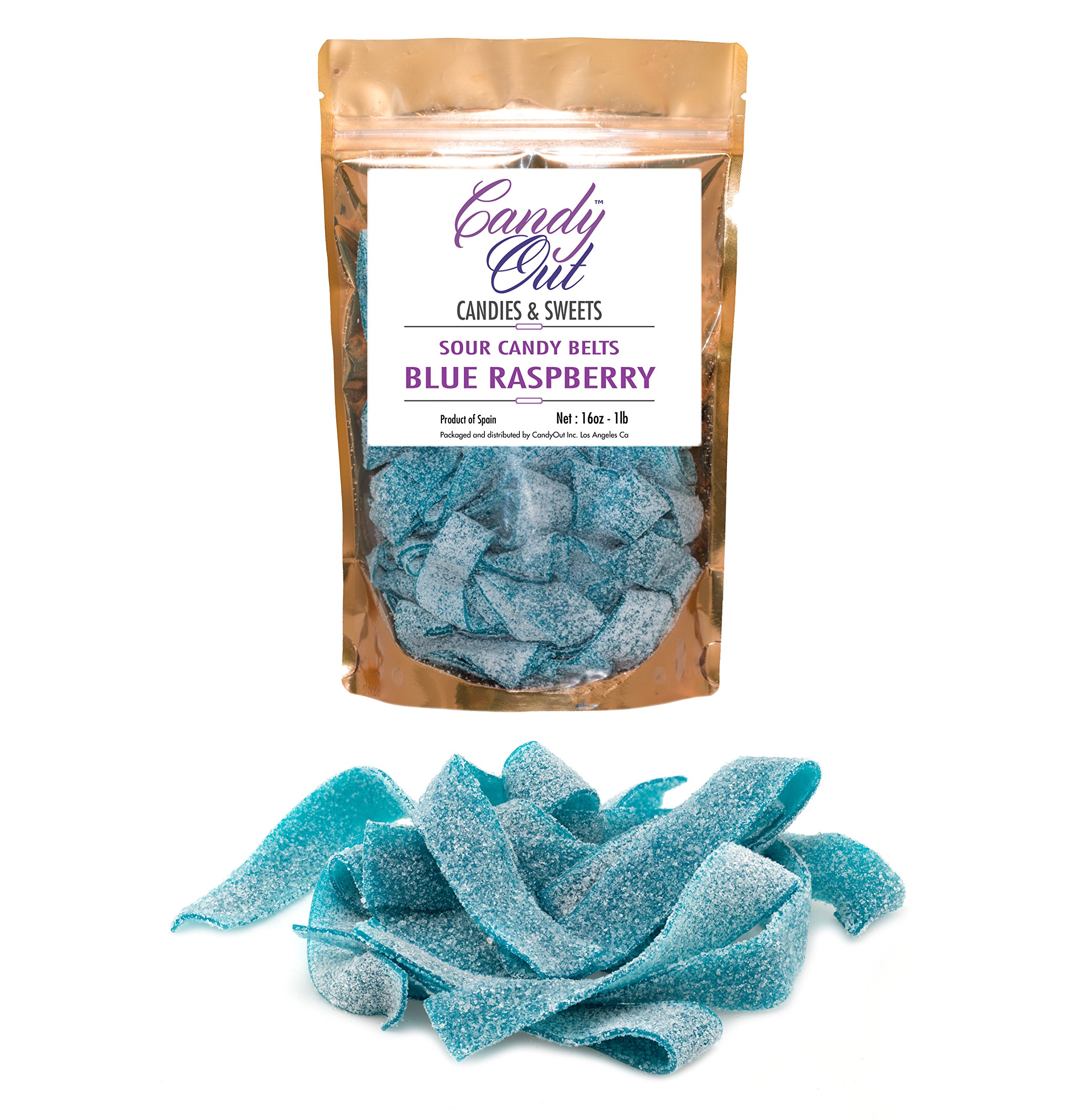 CandyOut Sour Candy Belts, Wild Cherry 1lb 16oz in