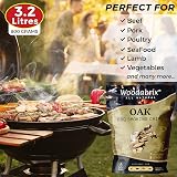 Woodabrix Oak BBQ Smoking Wood Chips 800g Natural for Charcoal Gas view 4