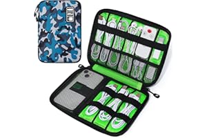 SELLYFELLY Electronics Travel Organizer Portable Cord Organizer Case Travel Electronics Accessories Bag for Cable, Charger, Phone, SD Card