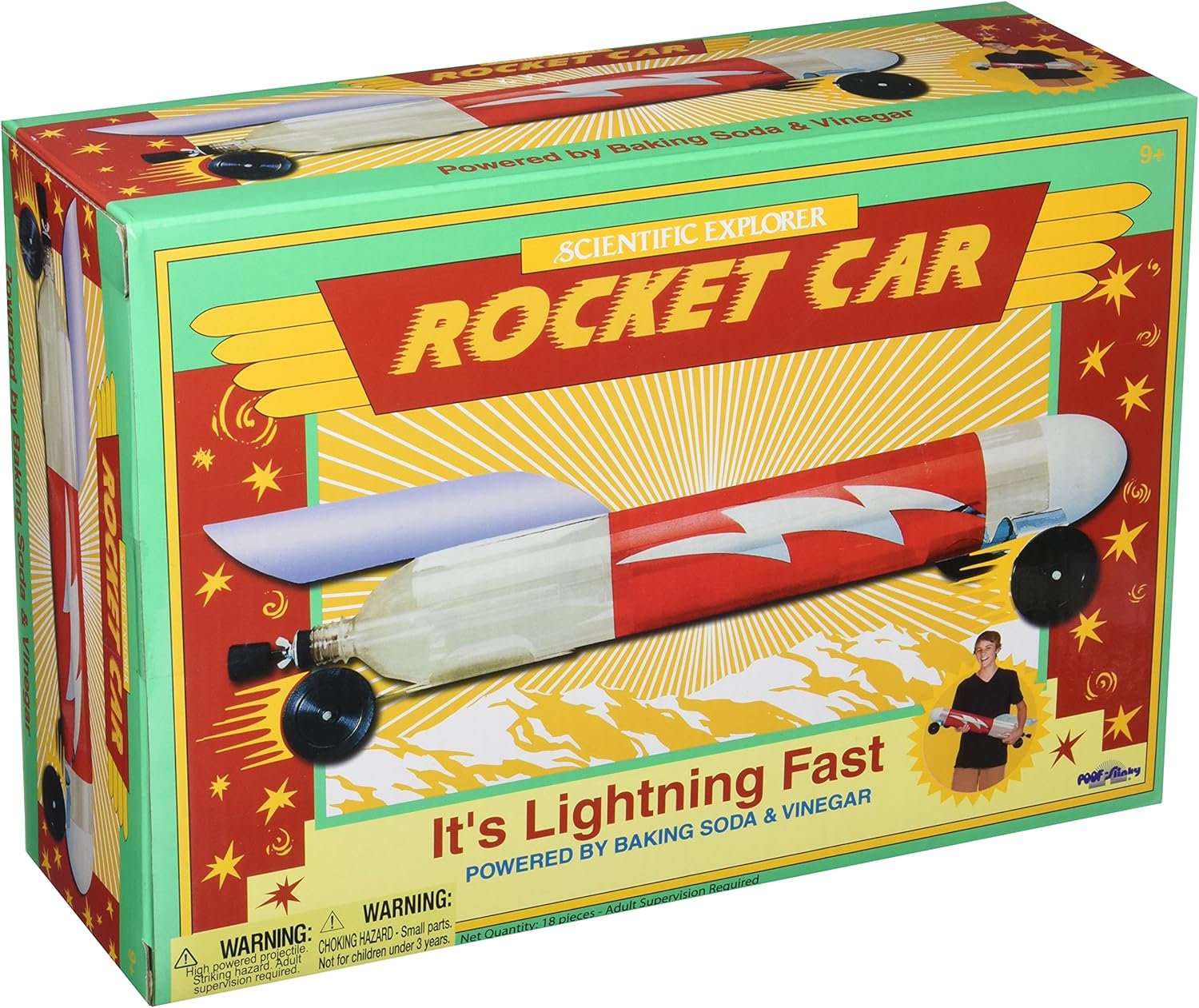 Slinky 439593 Scientific Explorers Rocket Car Kit, Multicoloured, 10.16