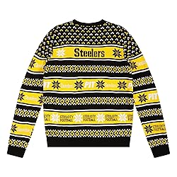 FOCO Standard NFL Big Logo Ugly Sweater, Team Color