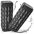 BUGANI Bluetooth Speakers, Portable True Wireless Speakers, TWS Pairing with Loud Stereo Sound,IPX5 Waterproof Built-in Mic, 24H Play Type-C,Suitable for Outdoor Speakers at Travel/Party, 2 Packs